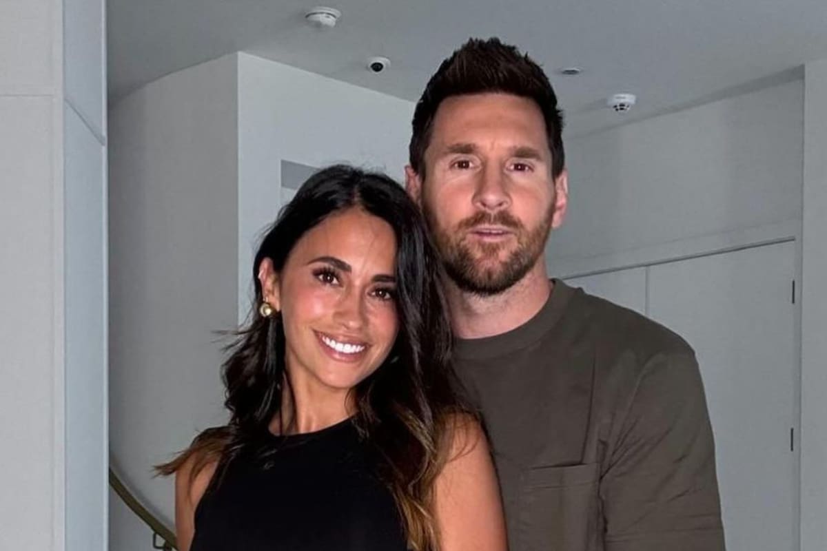 Antonela Roccuzzo y Lionel Messi llegaron a Rosario para pasar las fiestas en familia (Foto: Instagram @leomessi)
