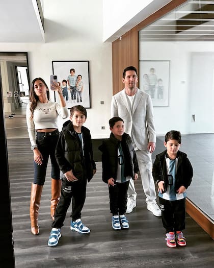 Antonela, Thiago, Mateo, Lionel y Ciro, el clan Messi - Roccuzzo