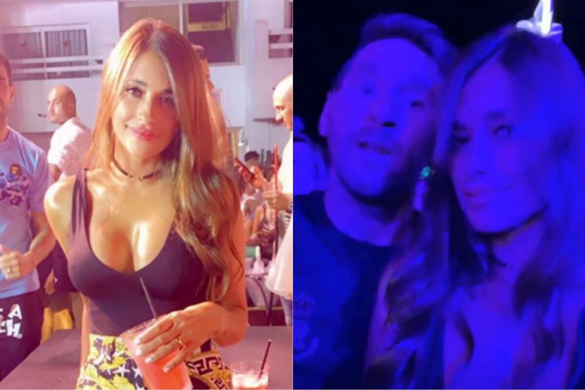 Antonela y Leo, en la noche de Ibiza: estuvieron en el recital de Ozuna