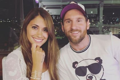 Antonela y Messi, en el hotel MiM Sitges, propiedad de la familia