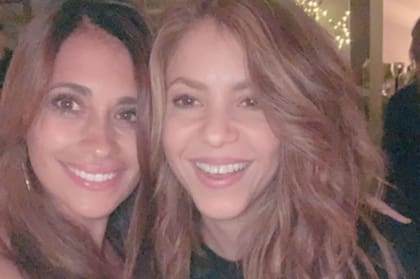 Antonela y Shakira, en una de las pocas fotos juntas que se hicieron públicas