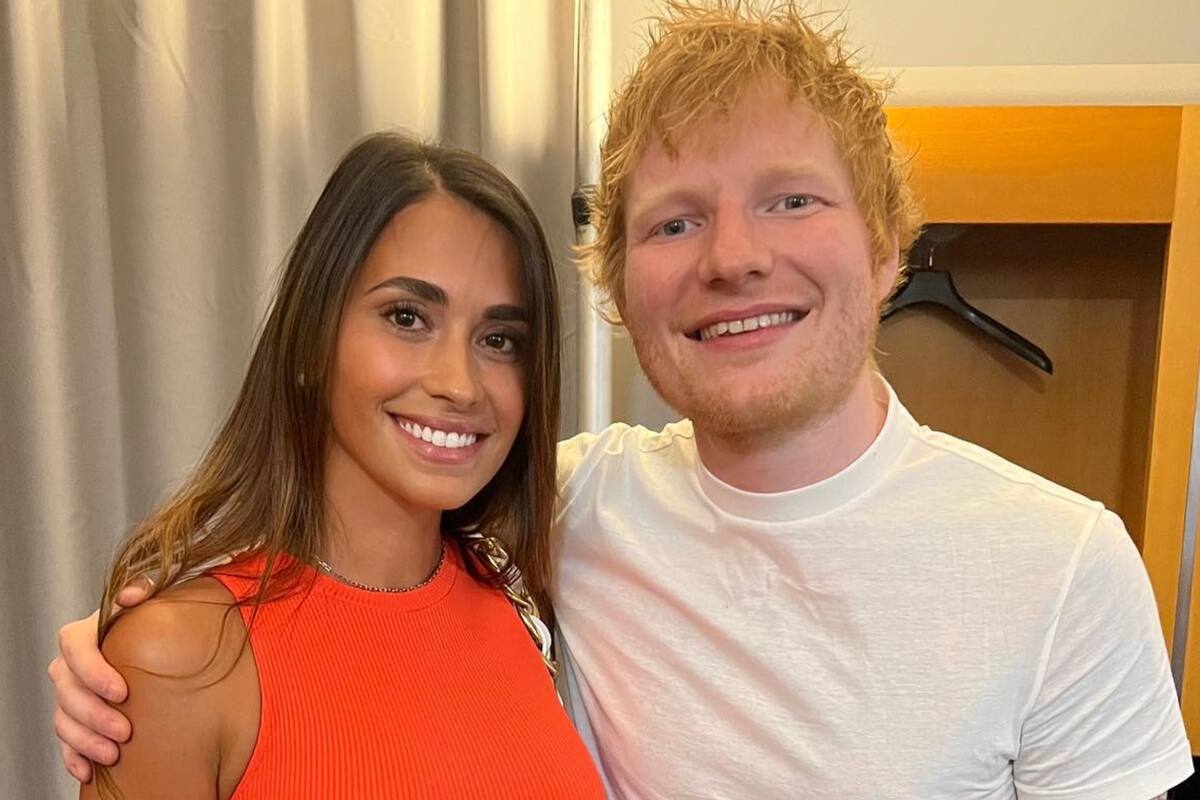 Antonella Roccuzzo asistió al recital de Ed Sheeran en París y su look no pasó desapercibido