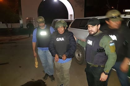 Antonio Castillo, detenido por la Gendarmería en el paso internacional Aguas Blancas, en Salta