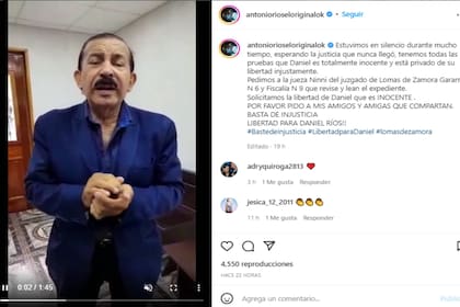 Antonio cree en la inocencia de su hijo (Foto Instagram @antoniorioseloriginalok)