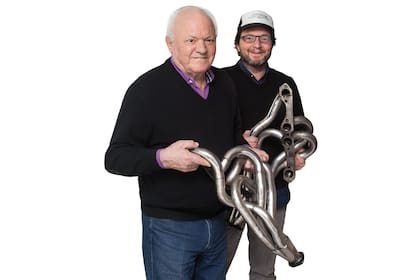 Antonio Gobbo, fundador de Cañossilen, junto a su hijo Gustavo.