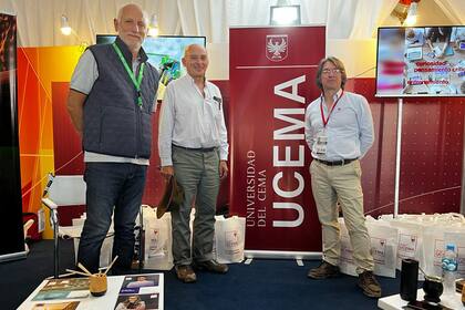 Antonio Marin, Marcos Gallacher y Daniel Lema, de Ucema