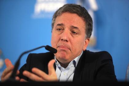 El ministro de Hacienda, Nicolás Dujovne, el miércoles al anunciar las medidas económicas