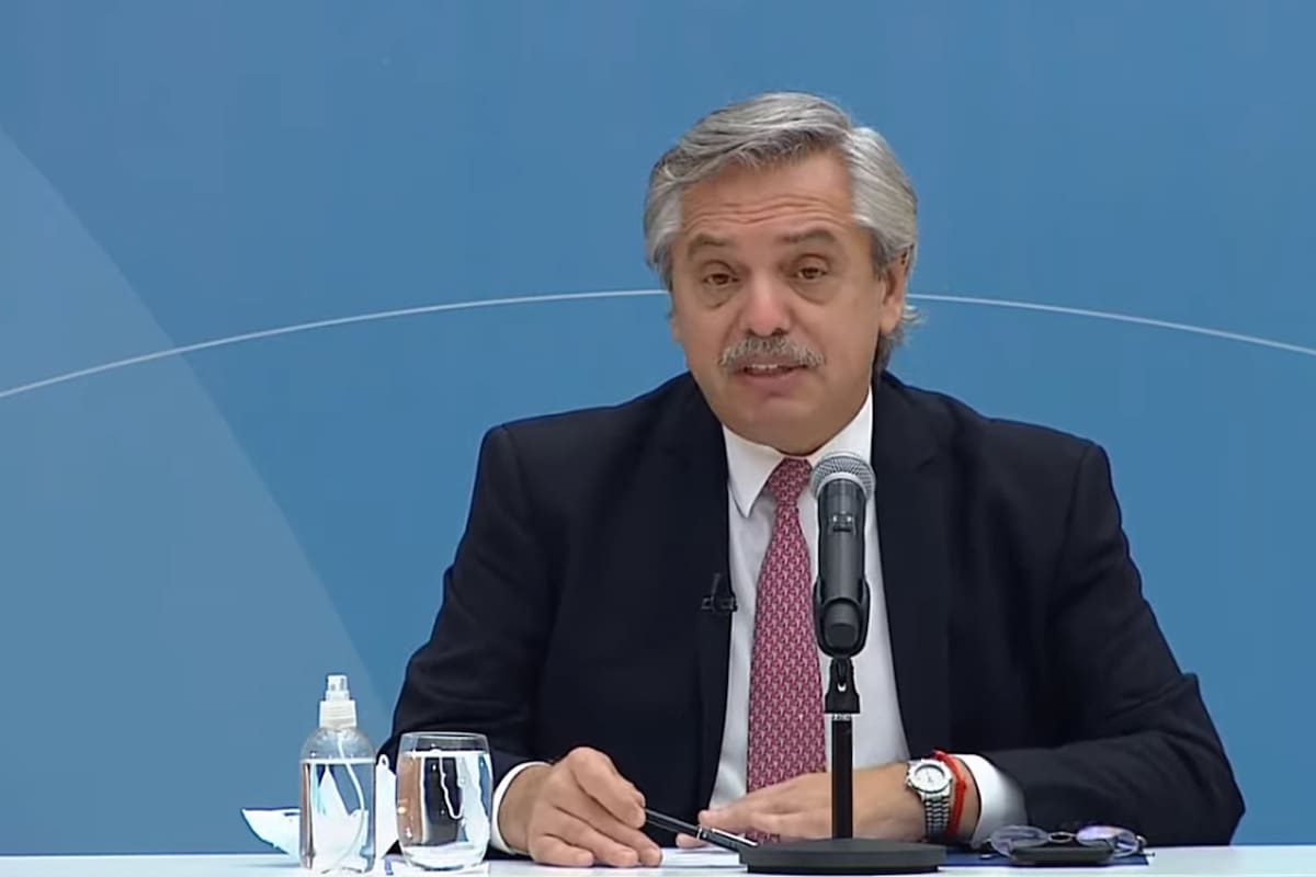 Anuncios de Alberto Fernández en el museo del Bicentenario