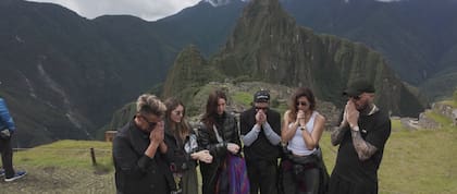 La familia Tinelli en Perú con Milett