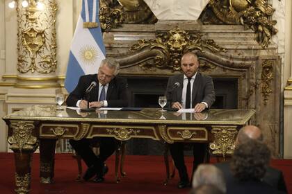Anuncios del Ministro de Economía, Martín Guzmán y el Presidente de La Nación, Alberto Fernández