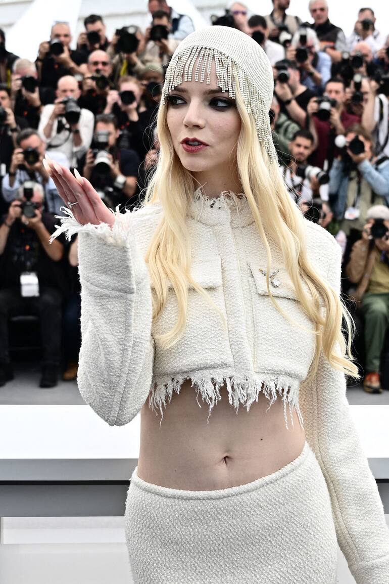 Anya Taylor-Joy, ayer, en el Festival de Cannes, donde presenta Furiosa: de la saga Mad Max, que llegará el jueves 23 a las salas argentinas