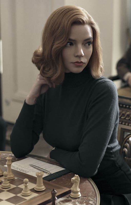 Anya Taylor-Joy en Gambito de Reina