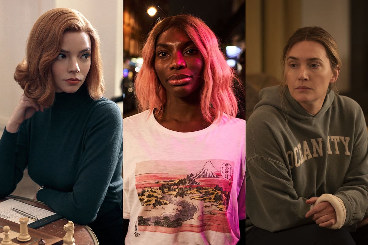 Anya Taylor-Joy en Gambito de dama, Michaela Coel en I May Destroy You y Kate Winslet en Mare of Easttown