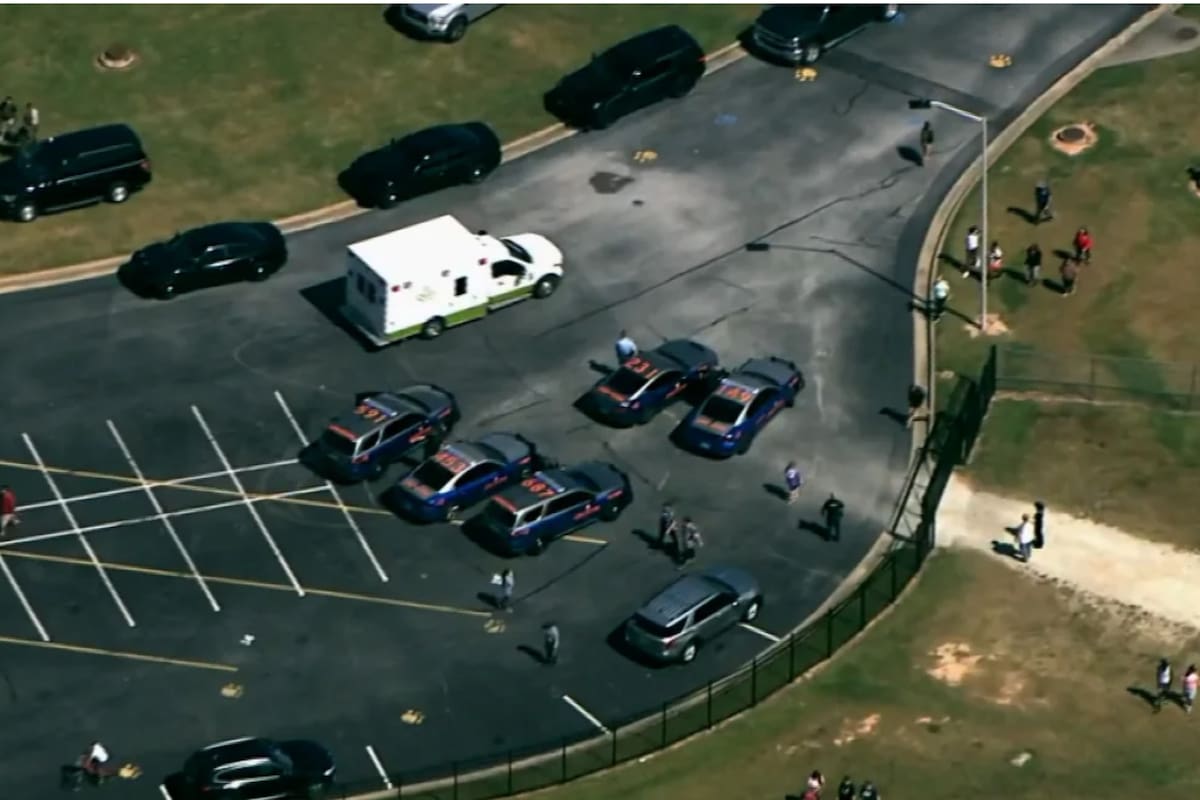 Apalachee High School, en Winder, condado Barrow, permanece bajo fuerte presencia policial tras un tiroteo del cual pocos detalles han trascendido