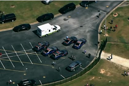 Apalachee High School, en Winder, condado Barrow, permanece bajo fuerte presencia policial tras un tiroteo del cual pocos detalles han trascendido