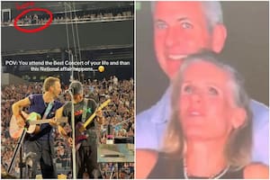 Aparecen nuevas imágenes de la pareja de amantes que asistió al concierto de Coldplay en Boston