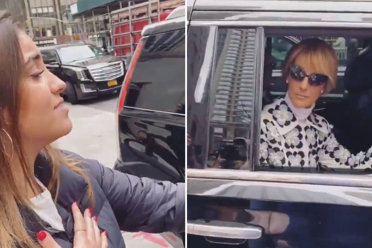 Aparentemente la cantante argentina se cruzó con la artista canadiense y esta le habría cortado el rostro Fuente: Twitter
