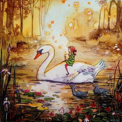 Aparte de ser amante de los libros, desde niña Guadalupe plasma su mundo imaginativo a través de la pintura.