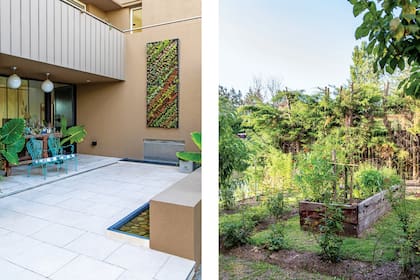 Apasionada por el paisajismo, Loli diseñó el jardín de su casa y también la huerta.