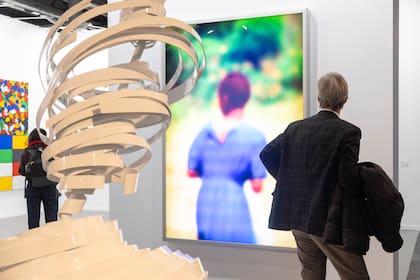 Apertura de Arco 2026 para coleccionistas, esta mañana, en el predio de Ifema