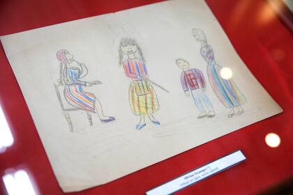 Dibujo infantil de Silvina Ocampo