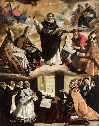 Apoteosis de Santo Tomás de Aquino de Francisco de Zurbarán.