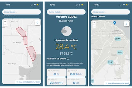 App del Servicio Meteorológico Nacional