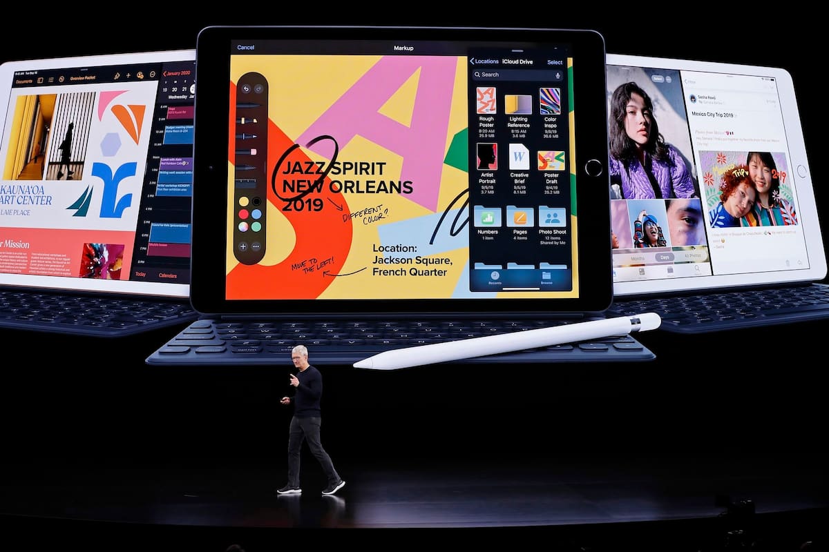 Apple anunció el iPad de 7ma. generación, con una pantalla de 10,2 pulgadas y compatibilidad con el lápiz para escribir en pantalla y los teclados que usan el Smart Connector