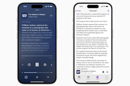 Apple Podcasts ahora ofrece transcripciones de los audios