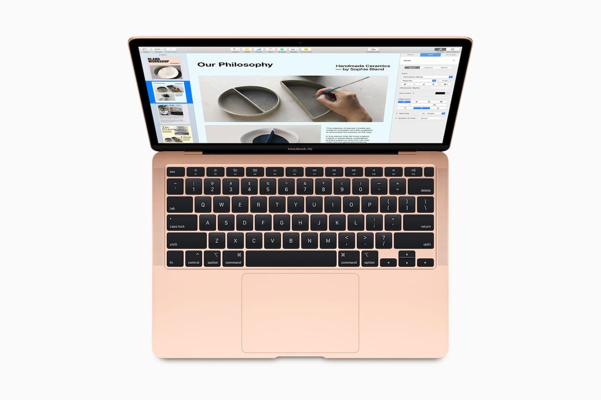 Apple renovó su MacBook Air con el mismo teclado con el sistema tipo tijera que ya había utilizado en la MacBook Pro de 16 pulgadas