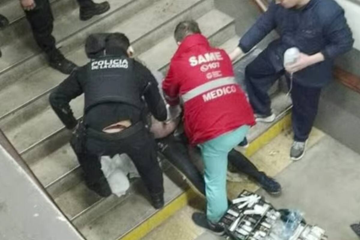 Apuñalaron a un hombre en la estación de tren de Palermo