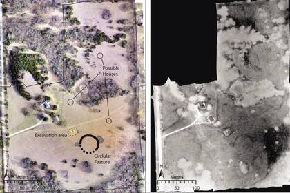 Cuando el suelo se enfría durante la noche, las piezas que se encuentran debajo del suelo se enfrían y emiten calor a diferentes velocidades. Esto permite a los investigadores identificar objetos gracias a la radiación infrarroja térmica