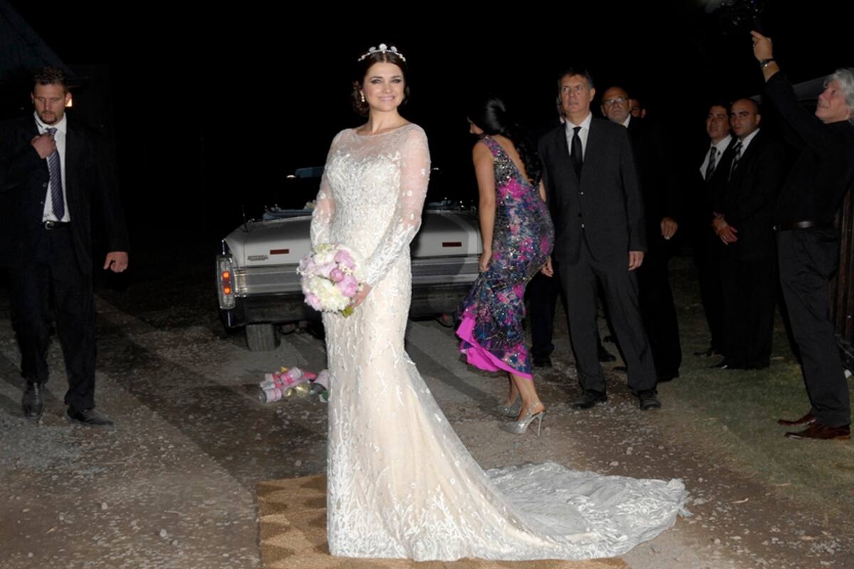 Araceli y su vestido con transparencias