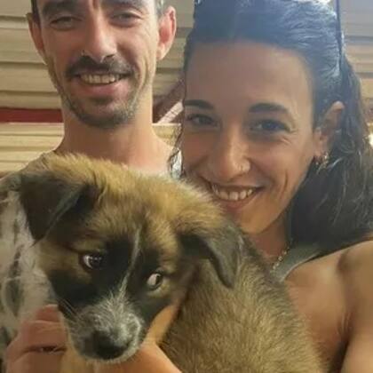 Arbel Yehud con su novio Ariel Cunio