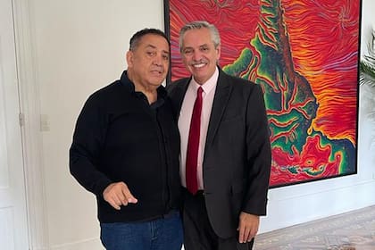 ARCHIVO.- Alberto Fernández y Luis D'Elia en Olivos