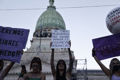 ARCHIVO.- Día de la Mujer en la Plaza del Congreso