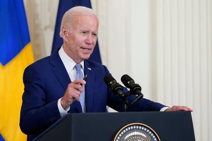ARCHIVO - El presidente estadounidense Joe Biden habla en la Casa Blanca el 9 de agosto del 2022. (AP Foto/Susan Walsh)