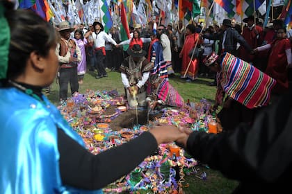 ARCHIVO-. La celebración de la Pachamama en la Argentina se conmemora cada 1° de agosto.
