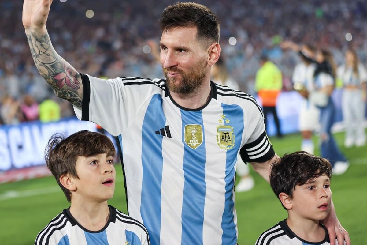 ARCHIVO-. Los hijos de Messi brillaron en el estadio del Inter de Miami