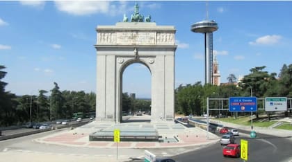 Arco de la victoria franquista, en Madrid