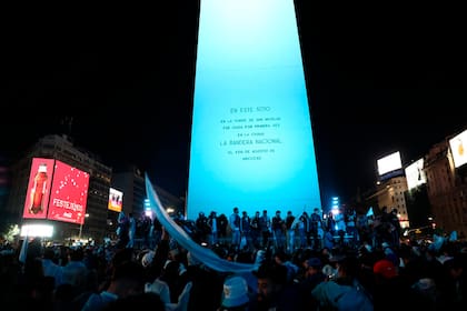 Argentina Campeon Copa America 2021. Festejos en el Obelisco