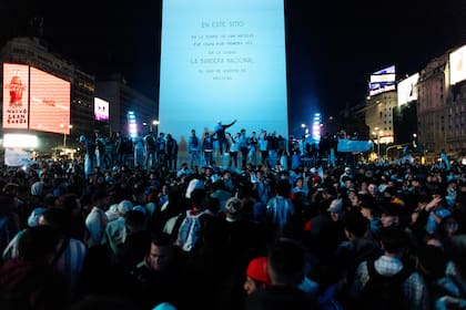 Argentina Campeon Copa America 2021. Festejos en Obelisco