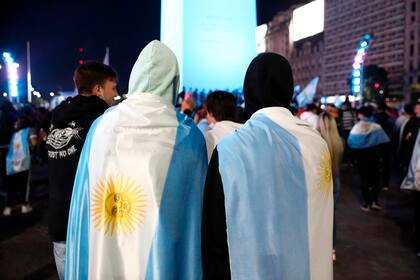 Argentina Campeon Copa America 2021. Festejos en el Obelisco
