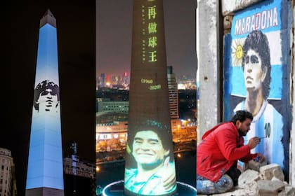 Argentina, China y Siria, tres focos de homenajes a Maradona