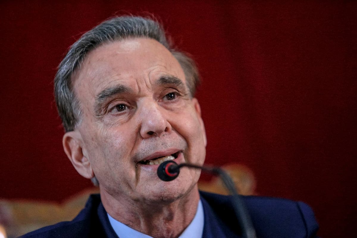 ARGENTINA, Cordoba: El candidato a vicepresidente por Juntos por el Cambio, Miguel Angel Pichetto, diserta en el Salon Velez Sarsfield de la Facultad de Derecho de la UNC, Cordoba, el 6 de agosto de 2019