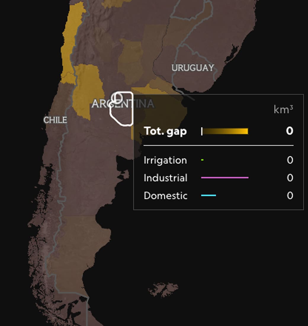 Argentina en el Mapa mundial del agua
