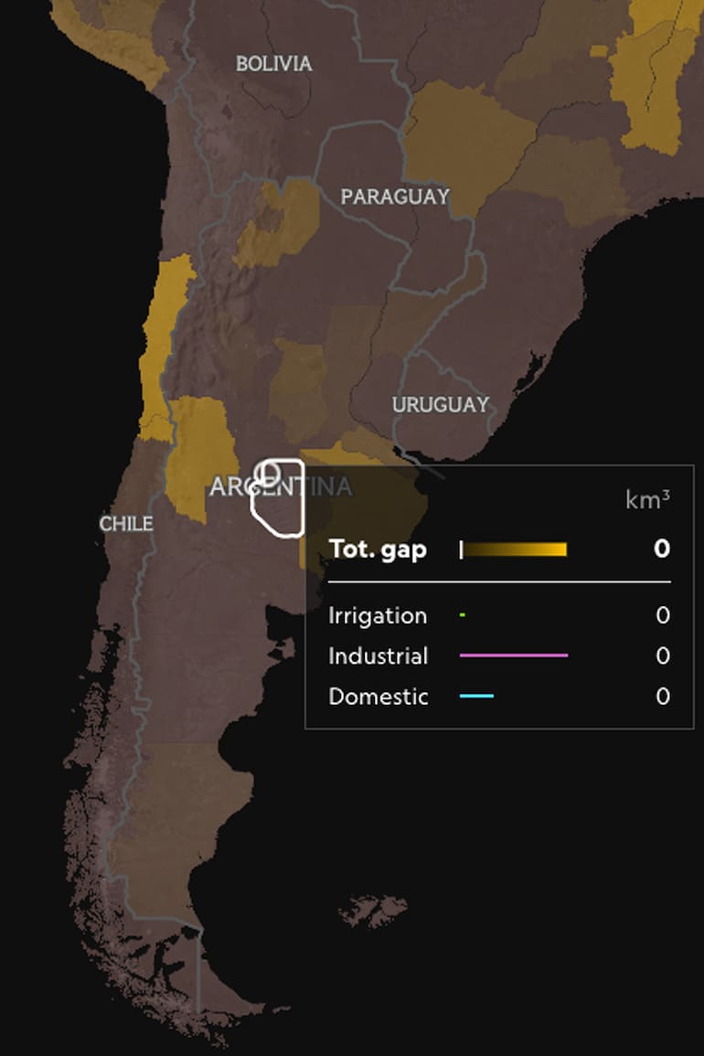 Argentina en el Mapa mundial del agua