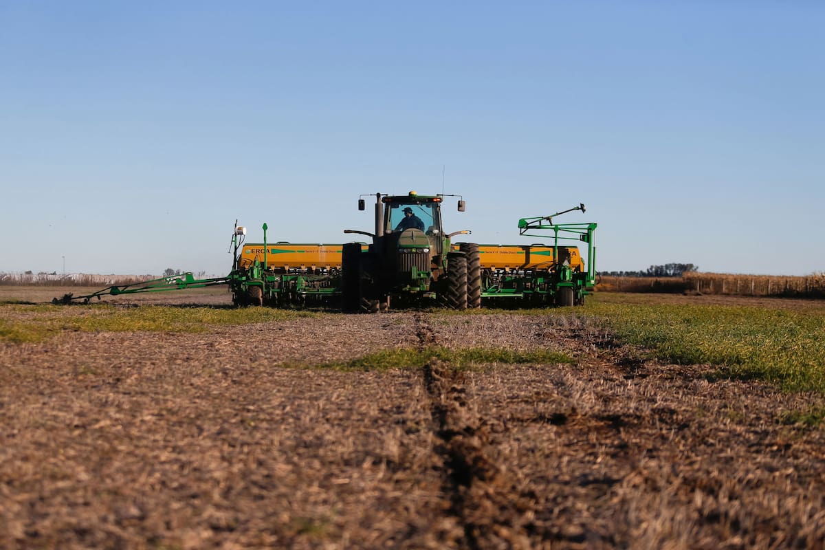 ARGENTINA, Marcos Juarez: Siembra de trigo, variedad Lapacho, en Marcos Juarez, Cordoba, el 7 de Junio de 2016.