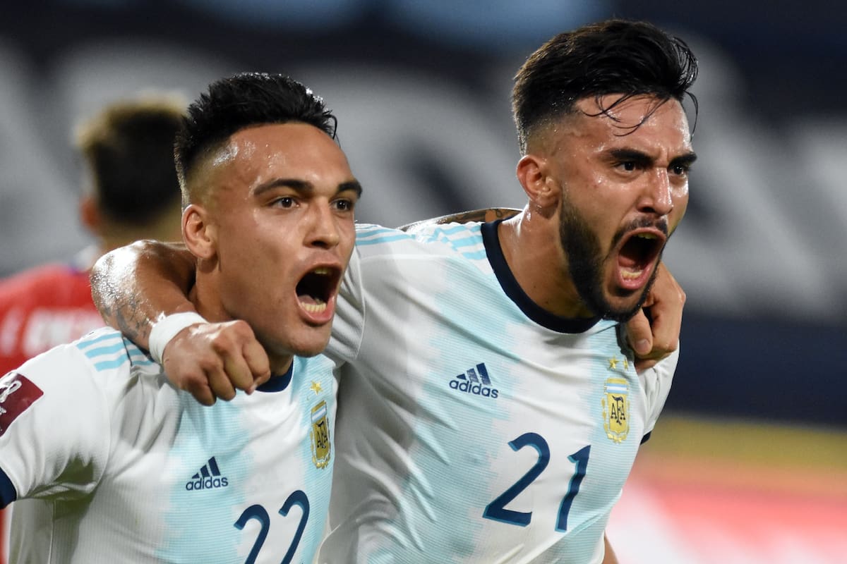 Argentina-Paraguay: Eliminatorias del Mundial Qatar 2022. Primer gol Argentino