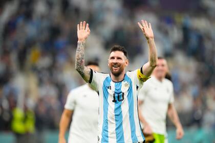 Argentina vs Croacia, en el estadio Lusail
Lionel Messi 